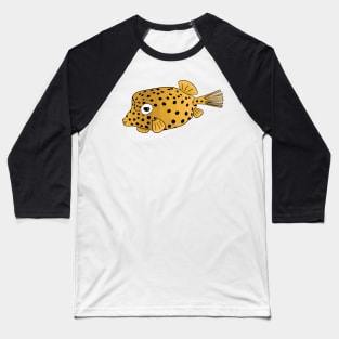 Yellow boxfish cartoon illustration Baseball T-Shirt